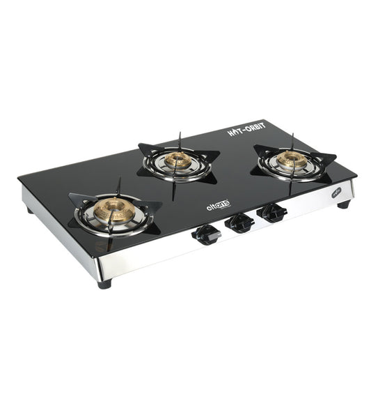 Hot Orbit 3 Burner Toughened Glass Cooktop