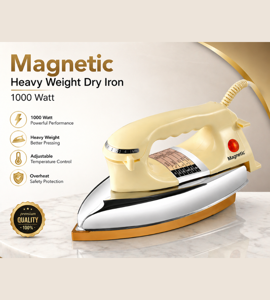 Magnetic Heavy Weight Dry Iron 1000 Watt