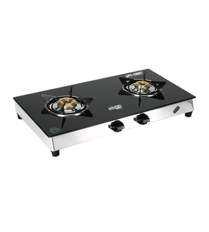 Hot Orbit 2 Burner Toughened Glass Cooktop